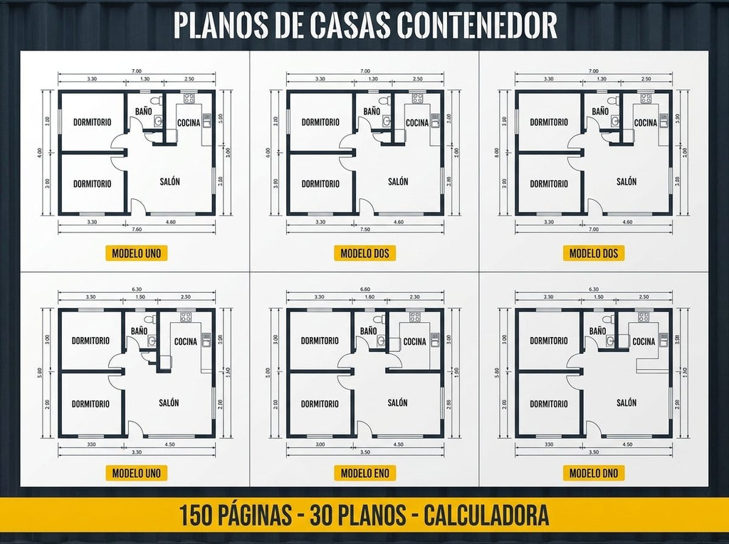 Mosaico de planos de planta incluidos