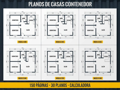 Mosaico de planos de planta incluidos